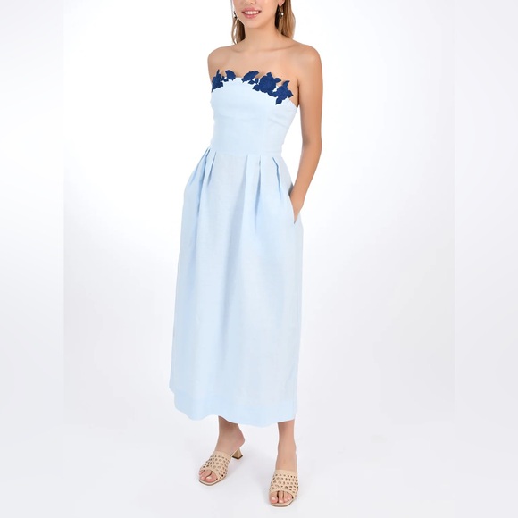 FANM MON Lorr Dress in Light Lagoon Blue size xl